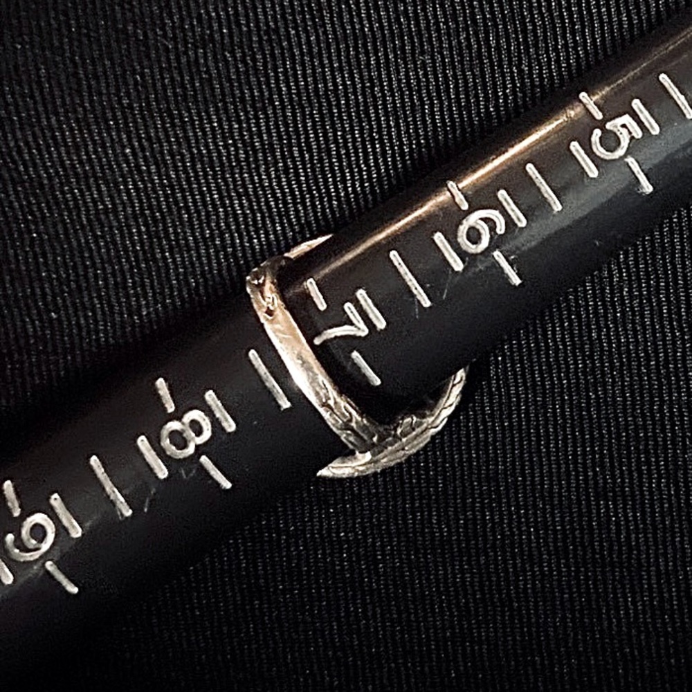 John Hardy Kawung Pattern Enamel Detail Disc Ring - Picture 3 of 9